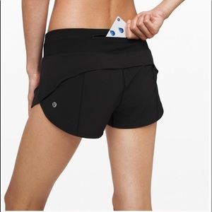 Lululemon Black Speed Up Shorts 2.5”